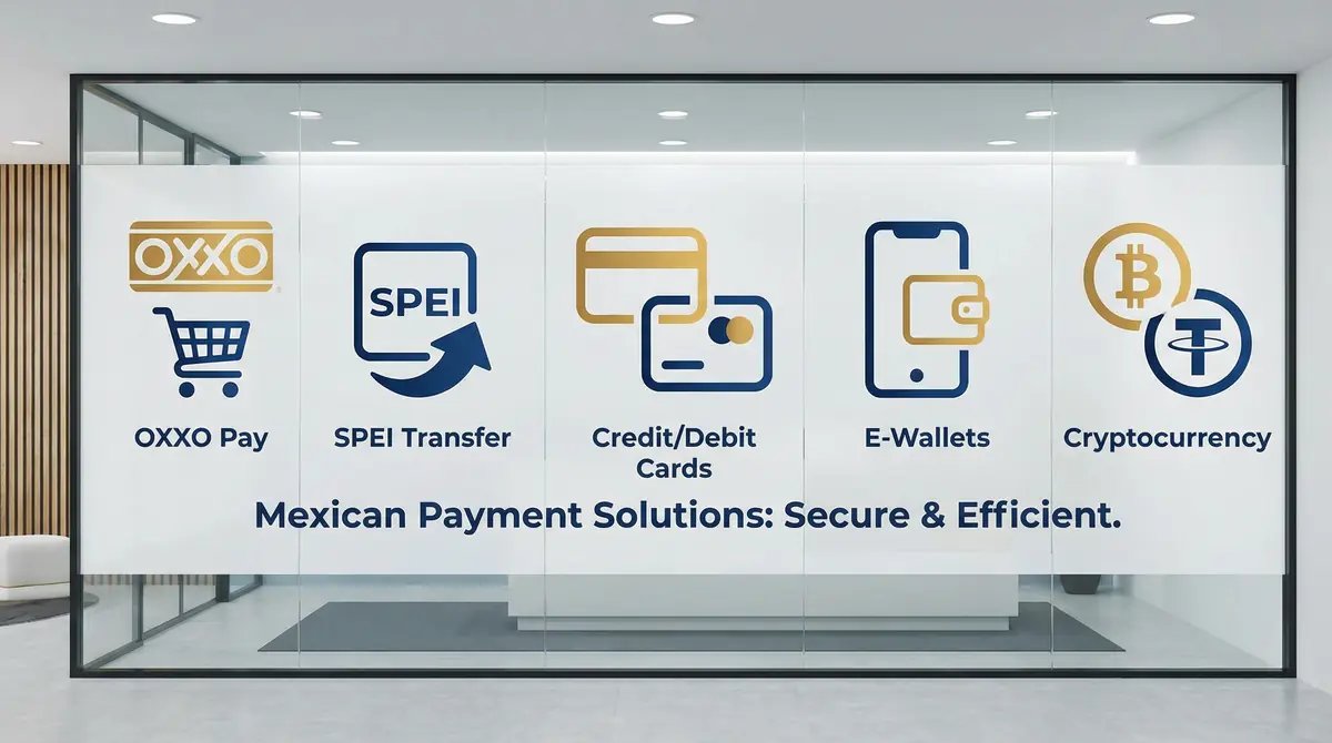 Métodos de pago disponibles en Bonos Casino Online México - OXXO, SPEI, Tarjetas, Criptomonedas